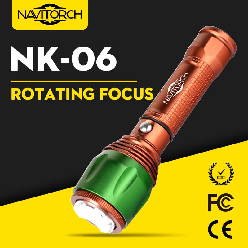 Aluminium Handheld Adjustable Focus LED Flashlight_LED Torch _NK_06_